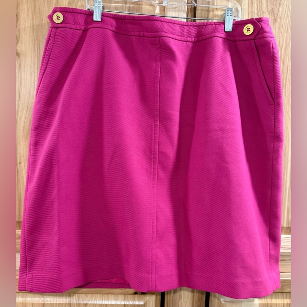 Talbots Vibrant Pink A-Line Business Office Party Versatile Feminine Skirt